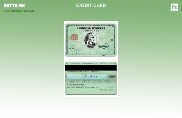 модерен стил USA State Street Corporation банка амекс зелена корпоративна картич